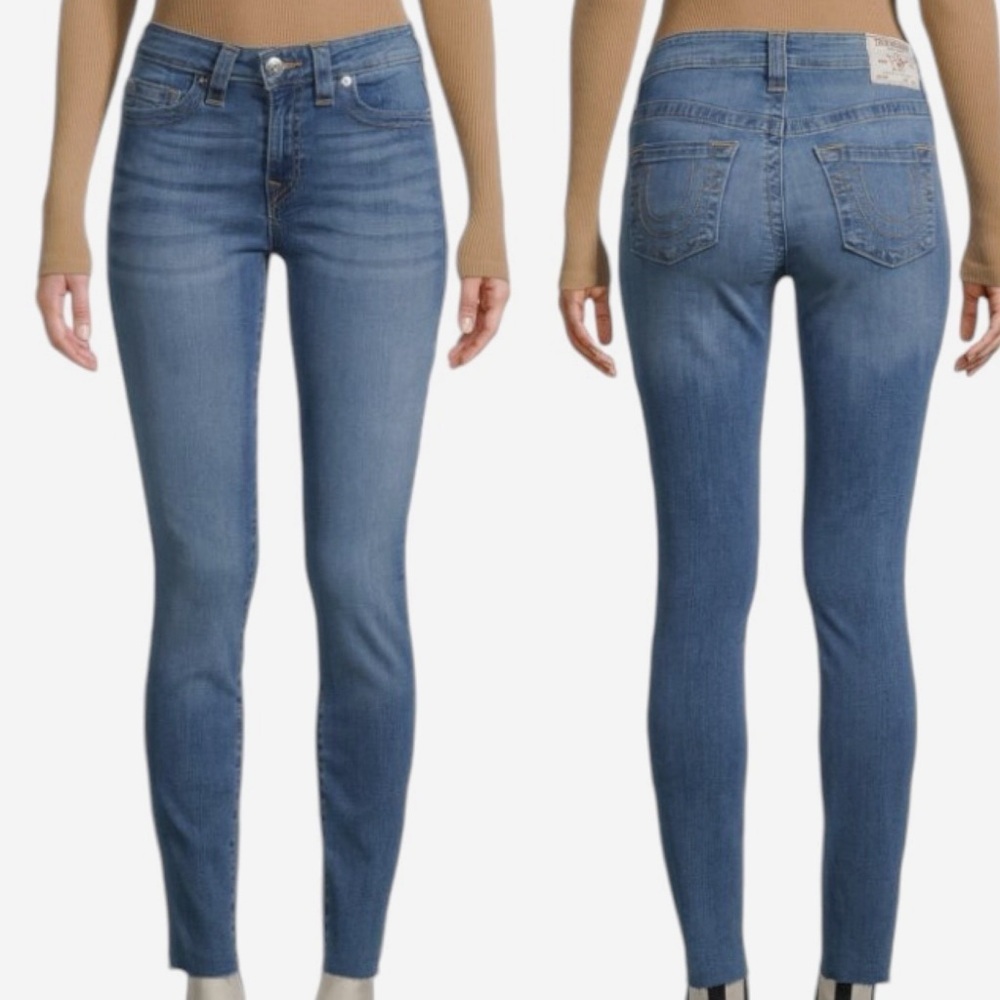 True Religion Halle Raw Hem Skinny Jeans! Retail $159.